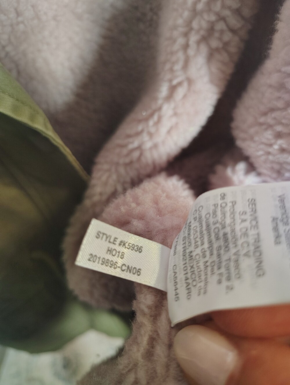 Madewell Lavender Sherpa Trimmed Olive Field Utility Jacket - Picture 7 of 9